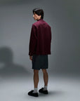 CAMICIA OVER BORDEAUX