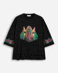 T-SHIRT OVERSIZE “GUADALUPE” BLACK