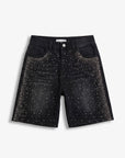 BERMUDA IN DENIM FULL CRYSTAL BLACK