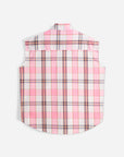 CAMICIA SMANICATA QUADRI PINK