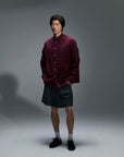 CAMICIA OVER BORDEAUX
