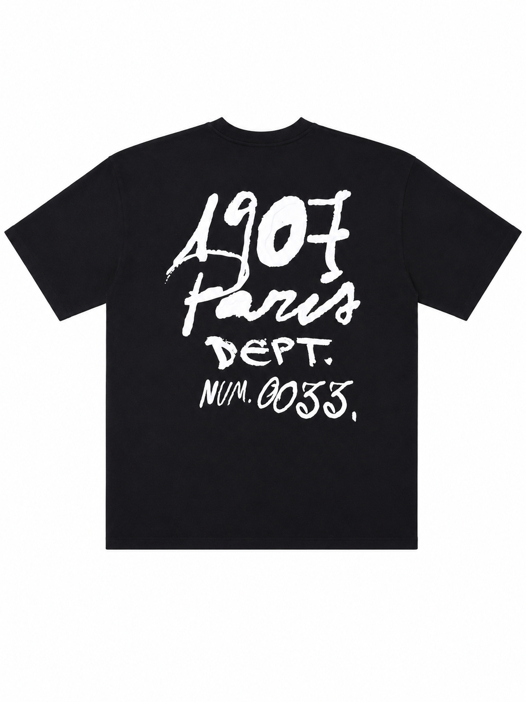 T-SHIRT 1907 PARIS DEPT BLACK