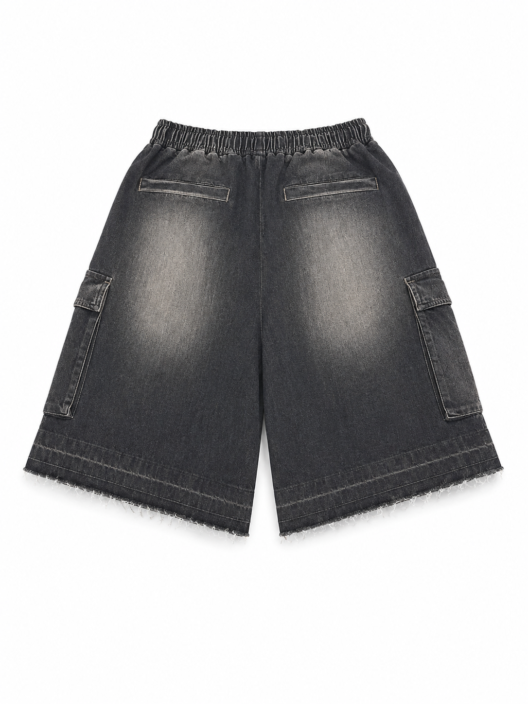 BERMUDA JEANS NERO BRONX