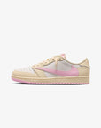 AIR JORDAN 1 LOW X TRAVIS SCOTT MUSLIN AND SHY PINK