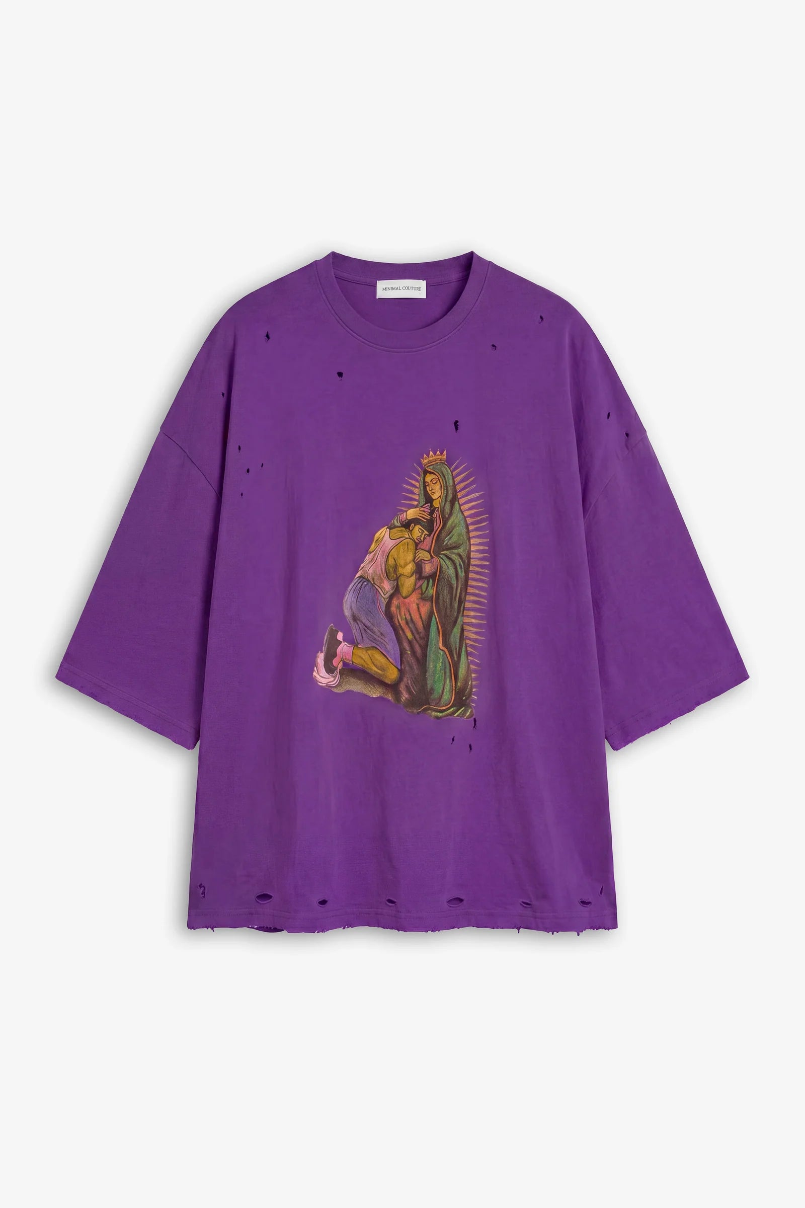 T-SHIRT CON STAMPA PURPLE