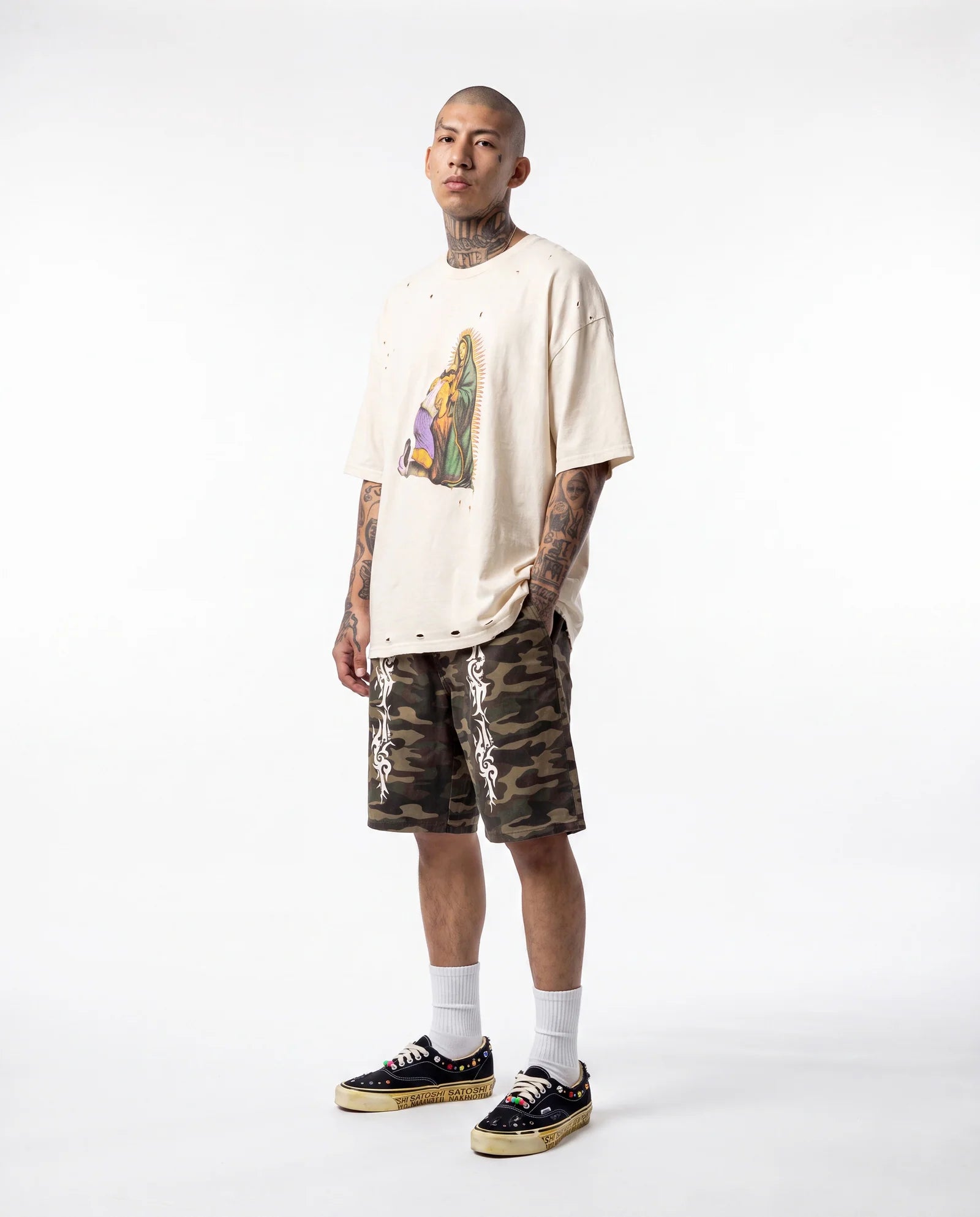 BERMUDA STAMPA TRIBAL CAMO