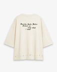 T-SHIRT OVERSIZE GRAPHIC CROSS - OFF WHITE