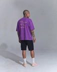 T-SHIRT CON STAMPA PURPLE