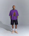T-SHIRT CON STAMPA PURPLE