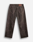 DENIM BALLOON MARMORIZZATO BROWN