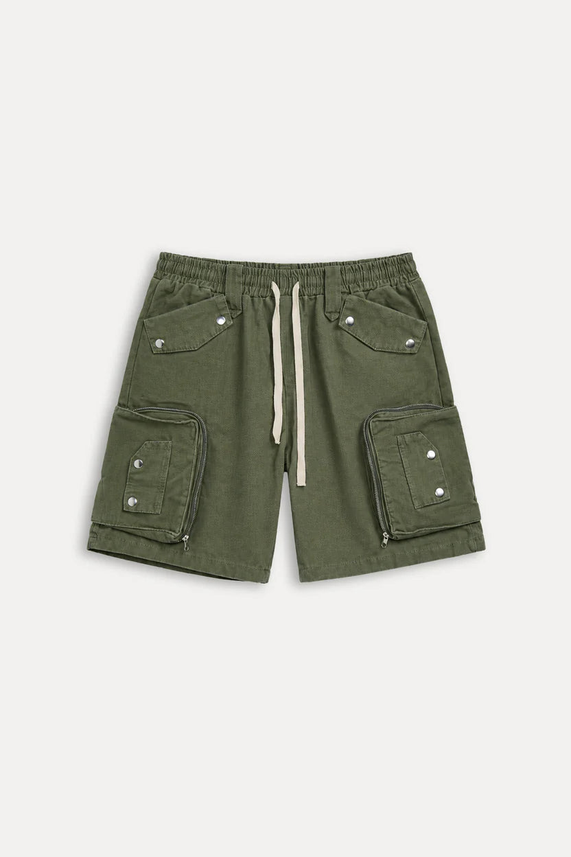 CARGO SHORTS OLIVE GREEN