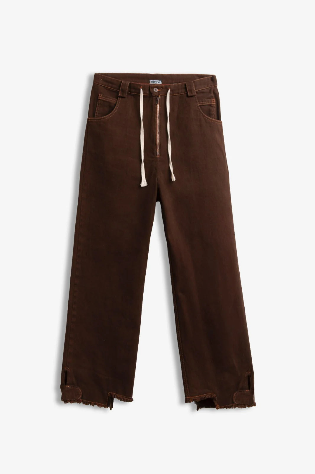 PANTALONE ZIP CACAO