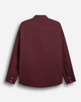 CAMICIA OVER BORDEAUX